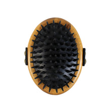 Load image into Gallery viewer, Bamboo Groom Curry Brush w/ Rubber Bristles