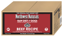 Load image into Gallery viewer, Northwest Naturals Frozen Raw Nuggets - Beef - 15lb Box