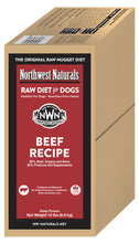 Load image into Gallery viewer, Northwest Naturals Frozen Raw Nuggets - Beef - 15lb Box