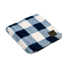 Load image into Gallery viewer, Tall Tails Dog Blanket - Navy Hunter&#39;s Plaid - 30&quot; x 40&quot;