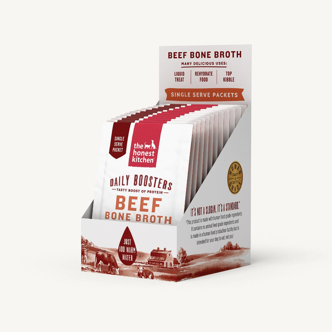 The Honest Kitchen Daily Boosters - Instant Bone Broth Beef & Turmeric 0.18oz/5g Sachet