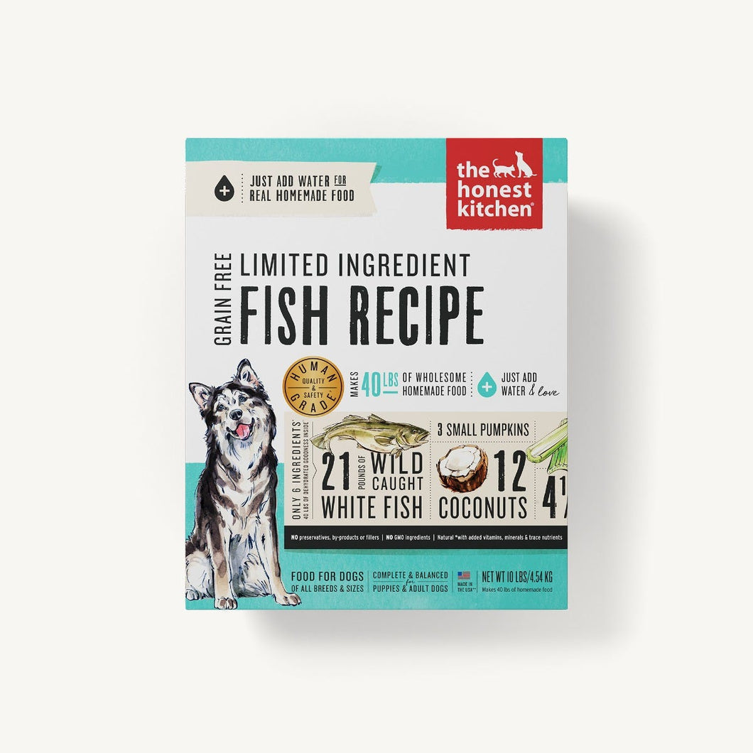 The Honest Kitchen Dehydrated Dog Food Limited Ingredient Grain-Free Fish Recipe