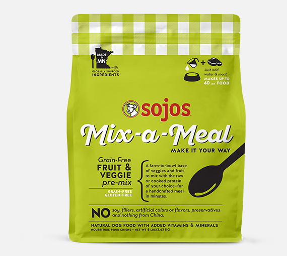 Sojos Freeze-Dried Dog Food Mix-a-Meal Grain-Free Pre-Mix Recipe