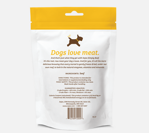 Sojos Simply Beef Freeze Dried Dog Treats - 4oz Bag