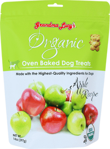 Grandma Lucy's Organic Oven Baked Treats - Apple 14oz Bag