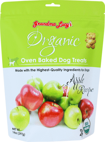 Grandma Lucy's Organic Oven Baked Treats - Apple 14oz Bag