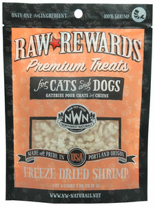 Northwest Naturals Raw Rewards Freeze-Dried Dog & Cat Treats Shrimp 1oz Bag