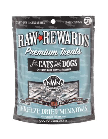 Northwest Naturals Raw Rewards Freeze-Dried Dog & Cat Treats Minnows 1oz Bag