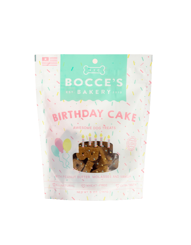 Bocce’s Limited Edition Soft & Chewy Dog Treats - Birthday Cake 5oz Bag