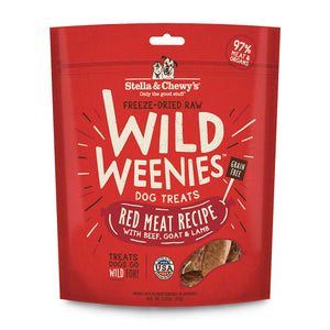 Stella & Chewy's Freeze-Dried Raw Dog Treats Wild Weenies Red Meat Recipe