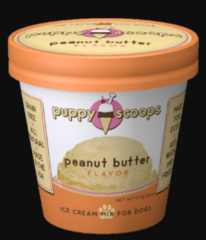 Puppy Scoops Ice Cream Mix for Dogs - Peanut Butter