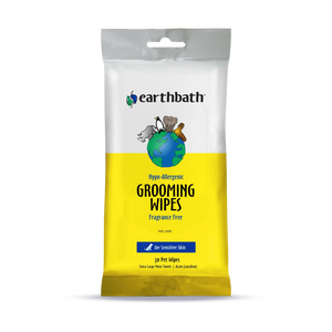Earthbath Grooming Wipes - Hypo-Allergenic Fragrance Free - 30ct