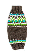Load image into Gallery viewer, Chilly Dog Charcoal Fairisle Wool Sweater