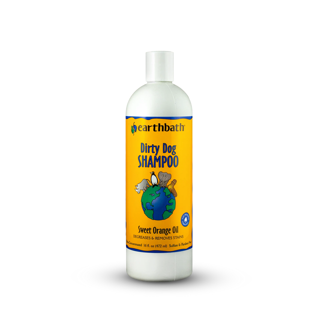 Earthbath Dog Shampoo - Dirty Dog Sweet Orange Oil - 16oz Bottle