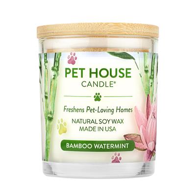 One Fur All Pet House 9oz Candle - Bamboo Watermint