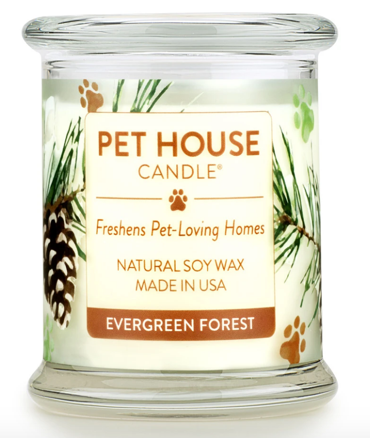 One Fur All Pet House 9oz Candle - Evergreen Forest