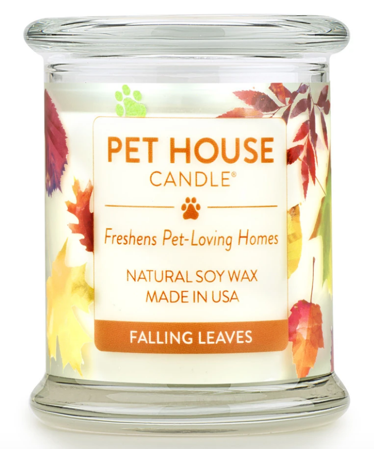 One Fur All Pet House 9oz Candle - Falling Leaves