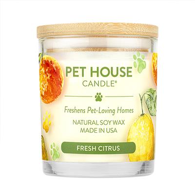 One Fur All Pet House 9oz Candle - Fresh Citrus