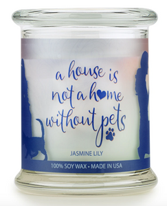 One Fur All Pet House Candle Jasmine Lilly 9oz