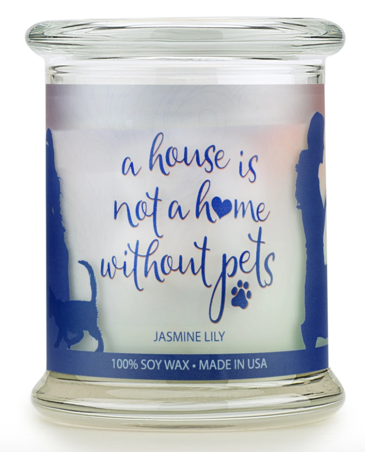 One Fur All Pet House Candle Jasmine Lilly 9oz