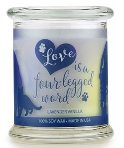 One Fur All Pet House 9oz Candle - Lavender Vanilla