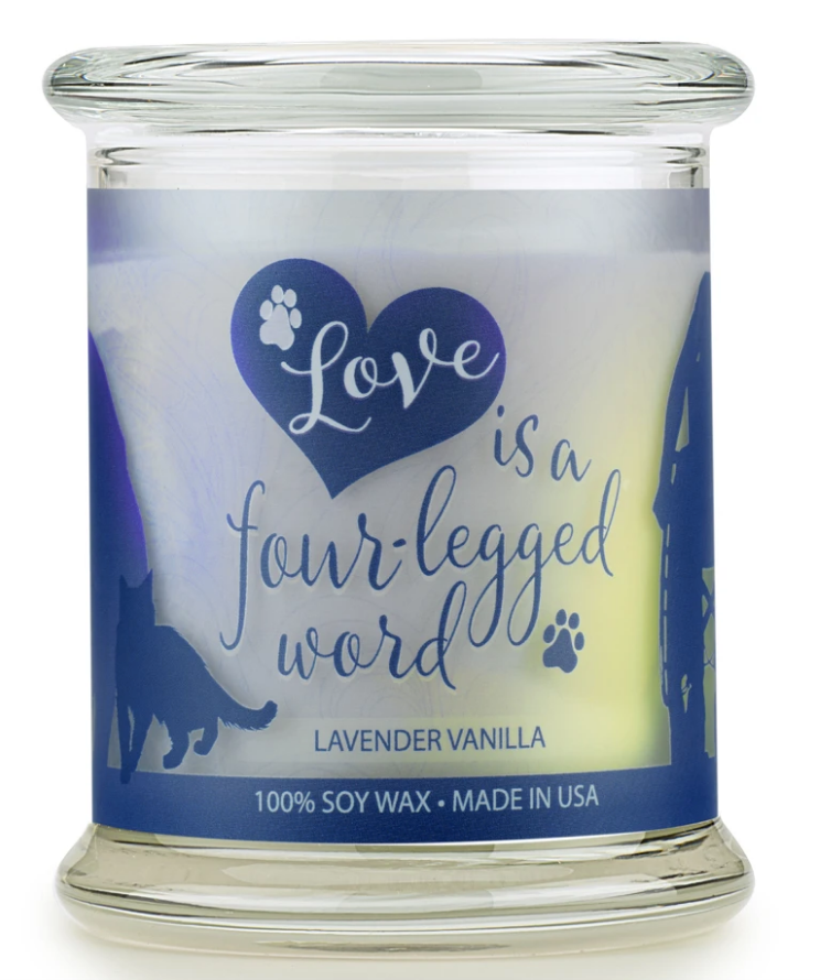 One Fur All Pet House 9oz Candle - Lavender Vanilla