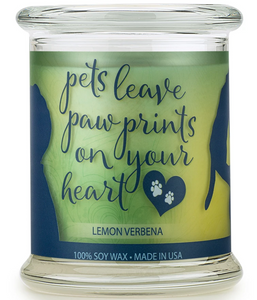 One Fur All Pet House 9oz Candle - Lemon Verbena