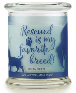 One Fur All Pet House 9oz Candle - Ocean Breeze