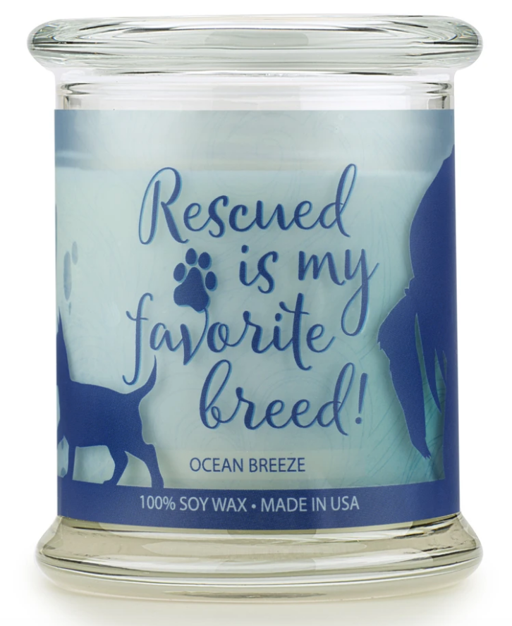 One Fur All Pet House 9oz Candle - Ocean Breeze