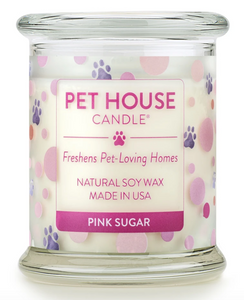 One Fur All Pet House 9oz Candle - Pink Sugar