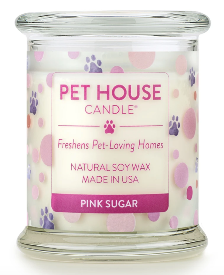 One Fur All Pet House 9oz Candle - Pink Sugar