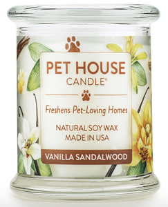 One Fur All Pet House 9oz Candle - Vanilla Sandalwood