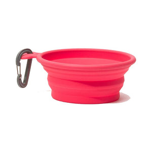 Messy Mutts Collapsible Silicone Bowl Red - Large
