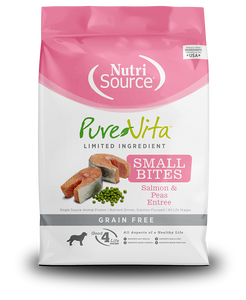 PureVita Dry Dog Food Grain-Free Salmon & Peas Small Bites Entrée