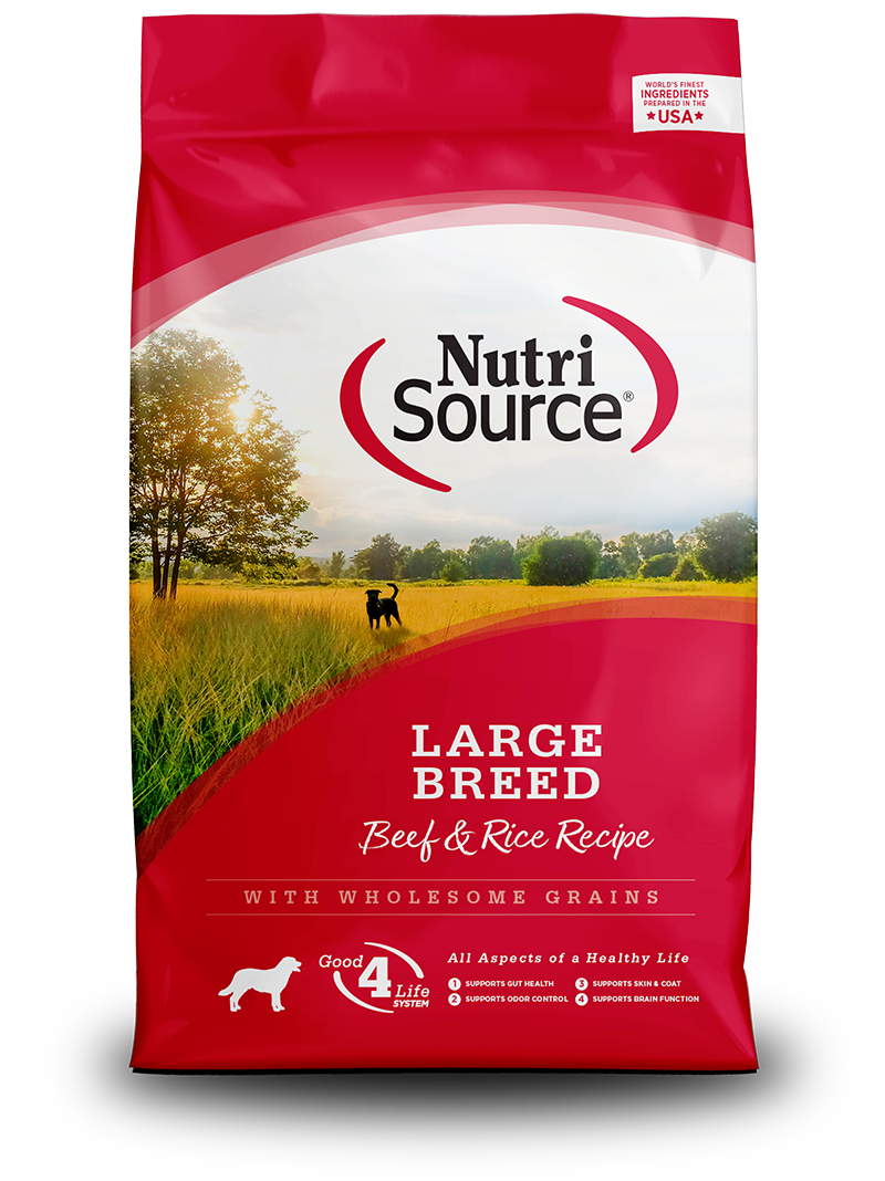 NutriSource Dry Dog Food Beef & Rice Large Breed Recipe