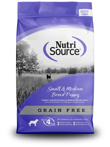 NutriSource Dry Dog Food Grain-Free Small & Medium Breed Puppy Recipe
