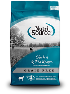 NutriSource Dry Dog Food Grain-Free Chicken & Pea Recipe
