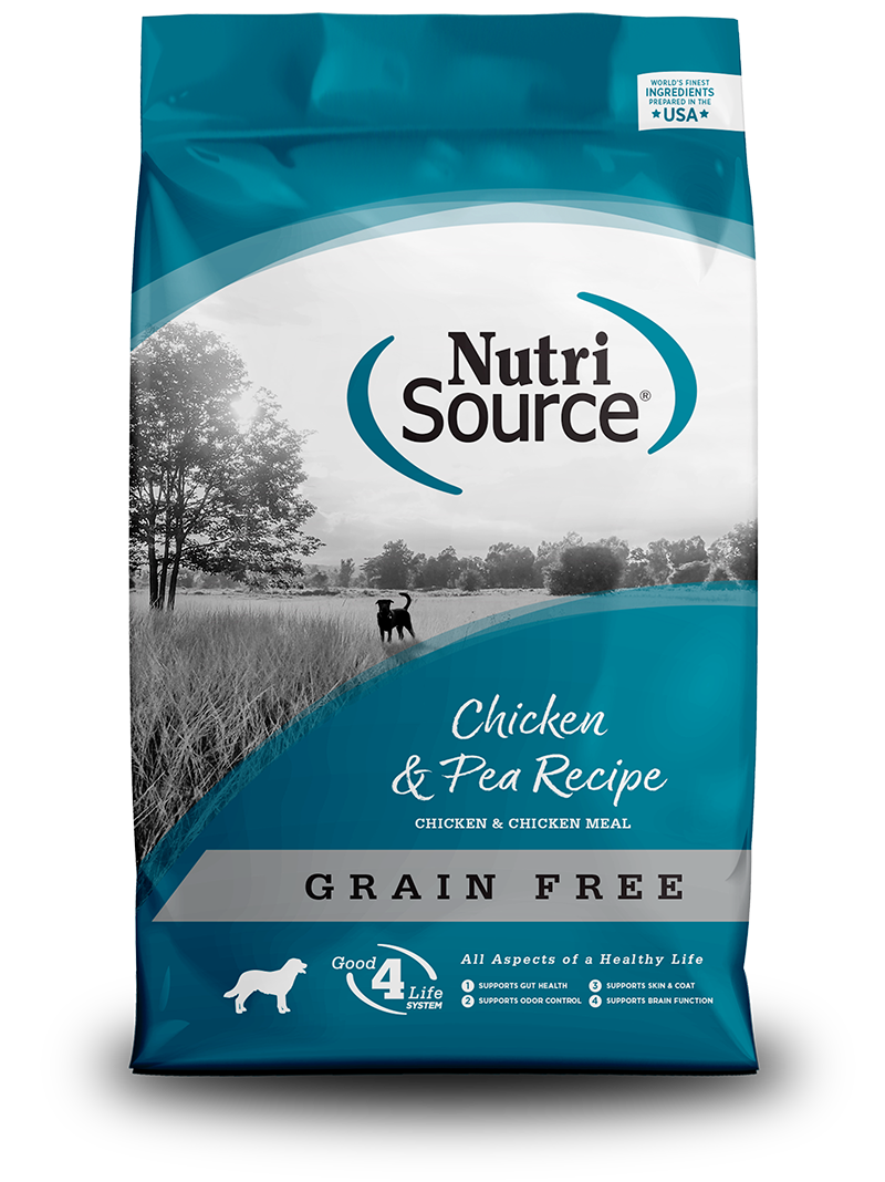 NutriSource Dry Dog Food Grain-Free Chicken & Pea Recipe