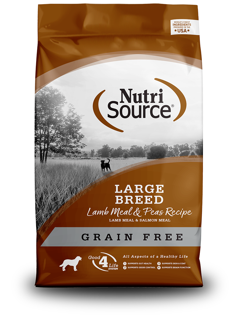 NutriSource Dry Dog Food Grain-Free Lamb Meal & Peas Large Breed Recipe