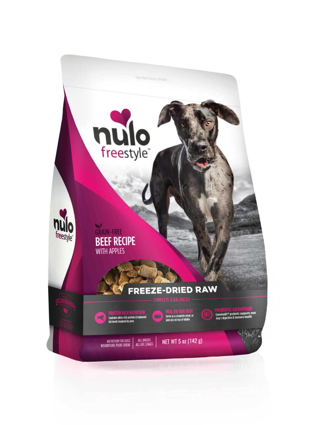Nulo Freeze-Dried Raw Dog Food FreeStyle Grain-Free Beef Recipe with Apples *Special Order Only* -