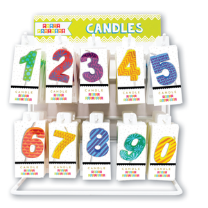 Party Partners Birthday Candle Numbers - Decal Pattern -