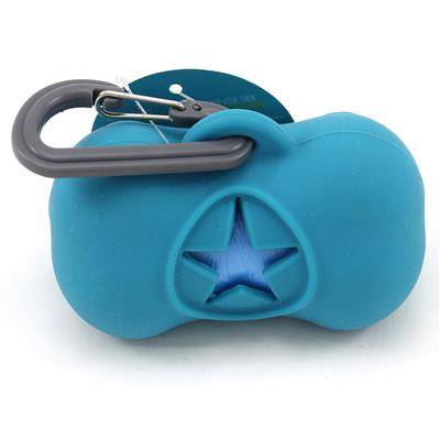 Messy Mutts Dog Wastebag Holder - Blue