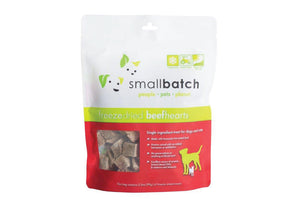 SmallBatch Freeze-Dried Hearts Treats Beef 3.5oz Bag
