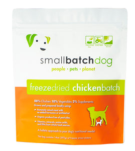 SmallBatch Freeze-Dried Dog Food - Chicken Sliders 14oz Bag