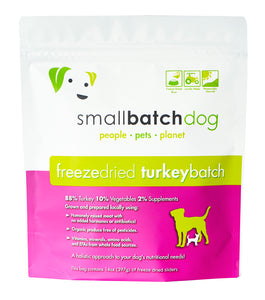 SmallBatch Freeze-Dried Dog Food - Turkey Sliders 14oz Bag