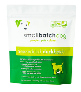 SmallBatch Freeze-Dried Dog Food - Duck Sliders 14oz Bag