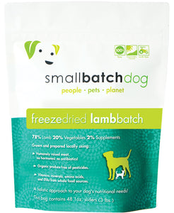 SmallBatch Freeze-Dried Dog Food - Lamb Sliders 14oz Bag