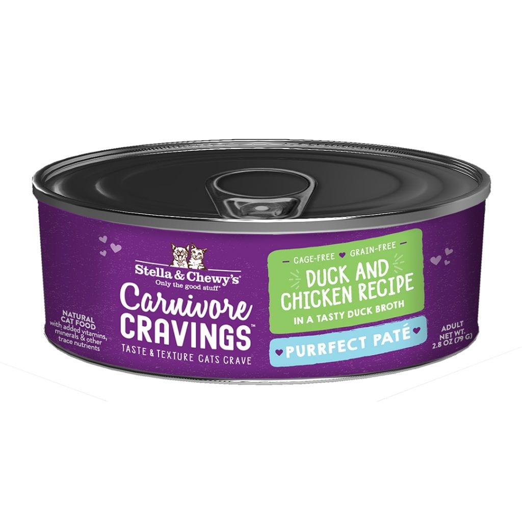 Stella & Chewy's Wet Cat Food Carnivore Cravings Purrfect Paté Duck & Chicken Recipe