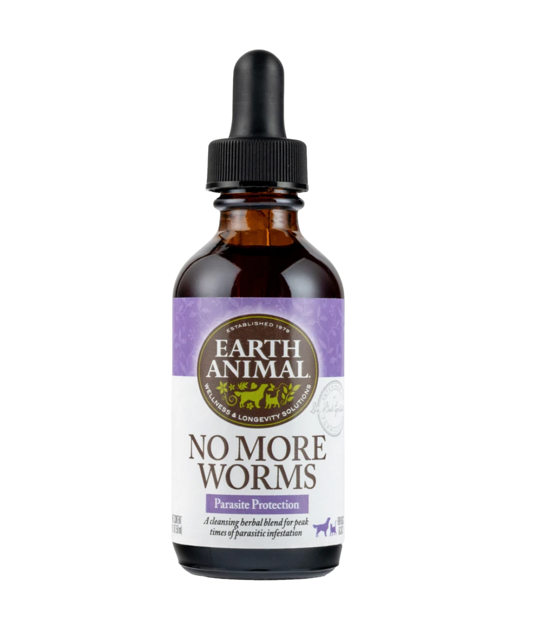 Earth Animal Organic Herbal Remedy - No More Worms 2 fl oz