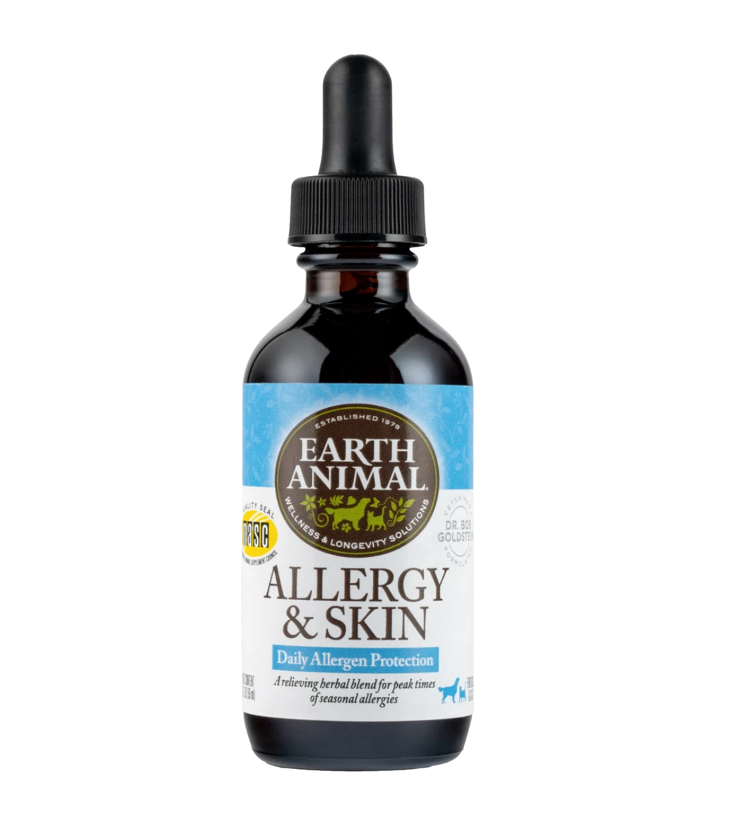 Earth Animal Organic Herbal Remedy - Allergy & Skin 2 fl oz